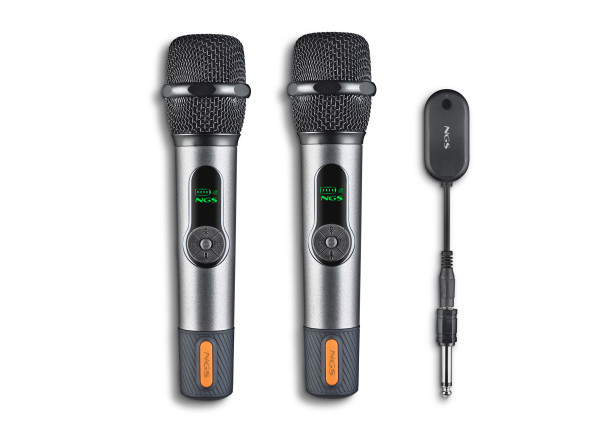 NGS Microfones Wireless NGS Singer Star Duo Preto NGS Microfones Wireless NGS Singer Star Duo Preto